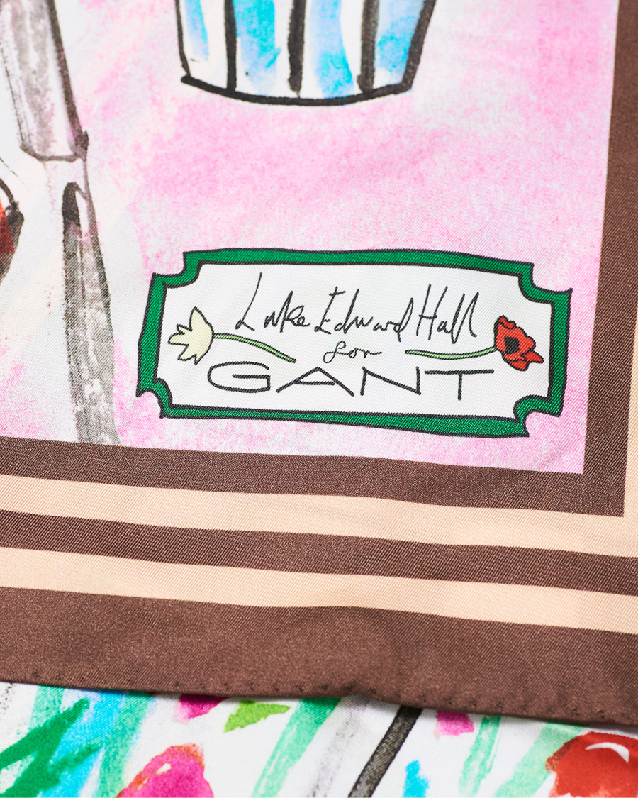 Herre | GANT Luke Edward Hall Silk Scarf Multi | GANT | Luke Edward Hall Silk Scarf Multi