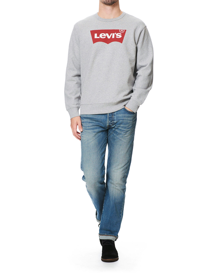 Herre | Gensere | Levi's | Graphic Crew Neck Sweatshirt Heather Grey