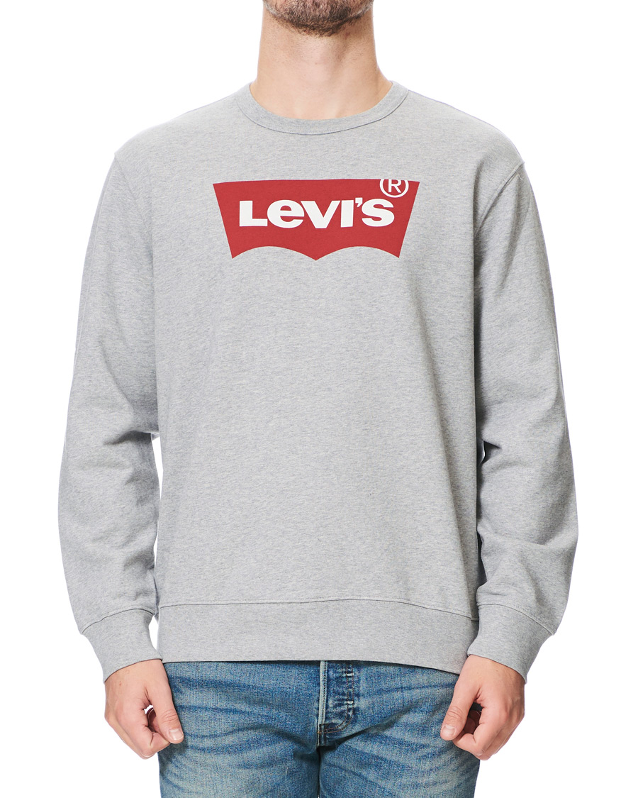 Herre | Gensere | Levi's | Graphic Crew Neck Sweatshirt Heather Grey