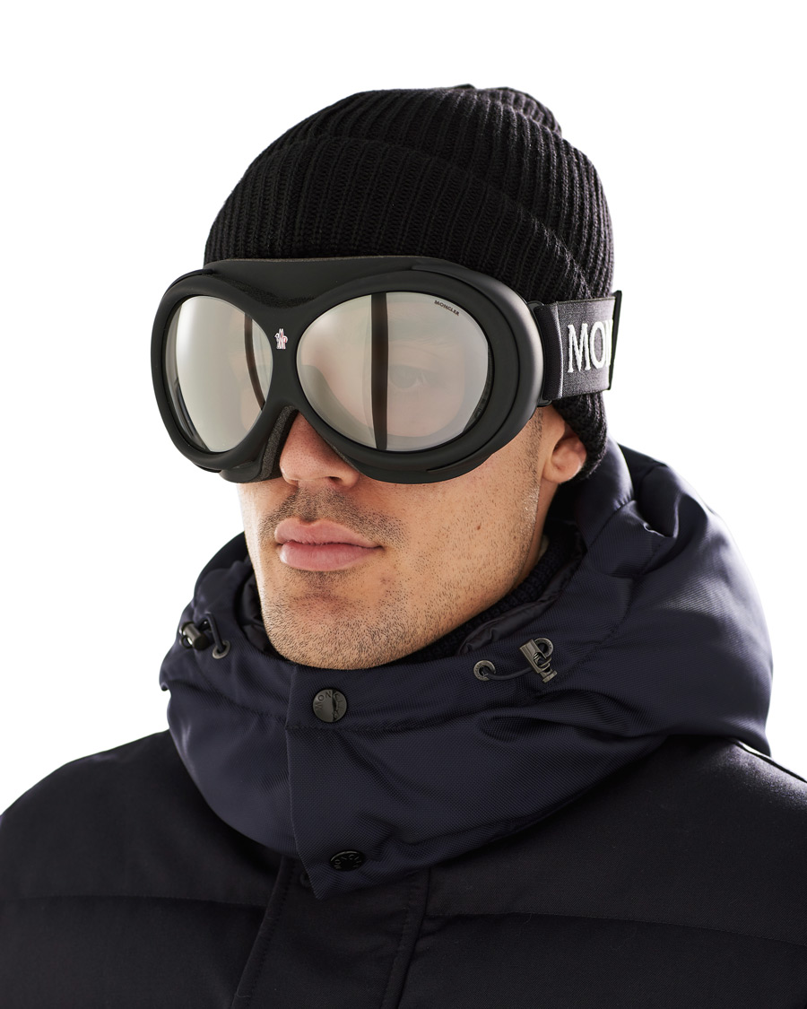 Herre | Moncler Lunettes ML0130 Goggles Black | Moncler Lunettes | ML0130 Goggles Black