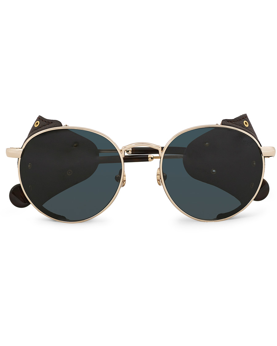 Herre | Moncler Lunettes Blazon Polarized Sunglasses Gold/Brown | Moncler Lunettes | Blazon Polarized Sunglasses Gold/Brown