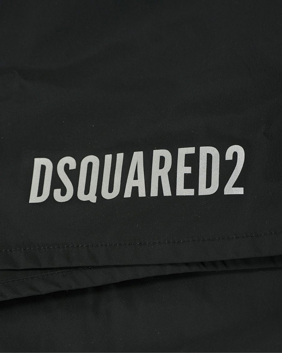 Herre | Badeshorts | Dsquared2 | Icon Boxer Mid Swimshorts Black/Silver