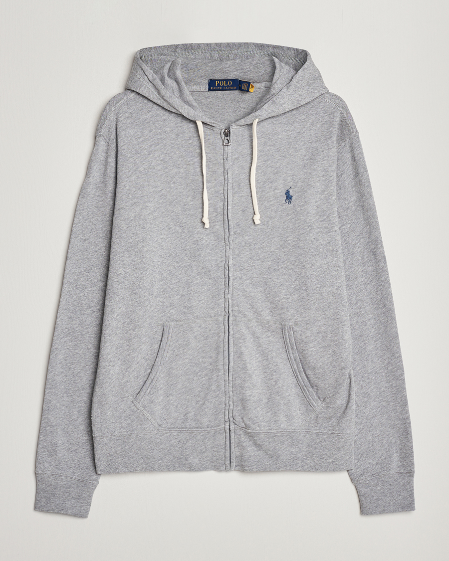 Herre | Gensere | Polo Ralph Lauren | Spa Terry Full Zip Hoodie Andover Heather
