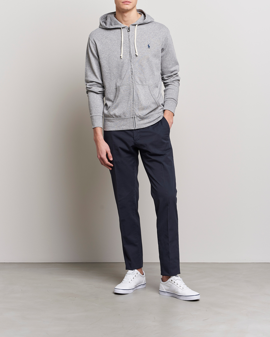 Herre | Gensere | Polo Ralph Lauren | Spa Terry Full Zip Hoodie Andover Heather