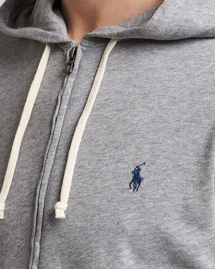 Herre | Gensere | Polo Ralph Lauren | Spa Terry Full Zip Hoodie Andover Heather