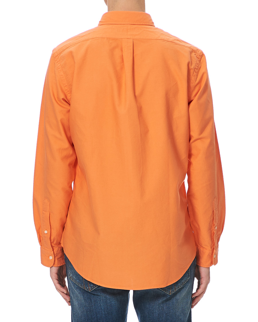 Herre | Skjorter | Polo Ralph Lauren | Slim Fit Garment Dyed Oxford Shirt Orange