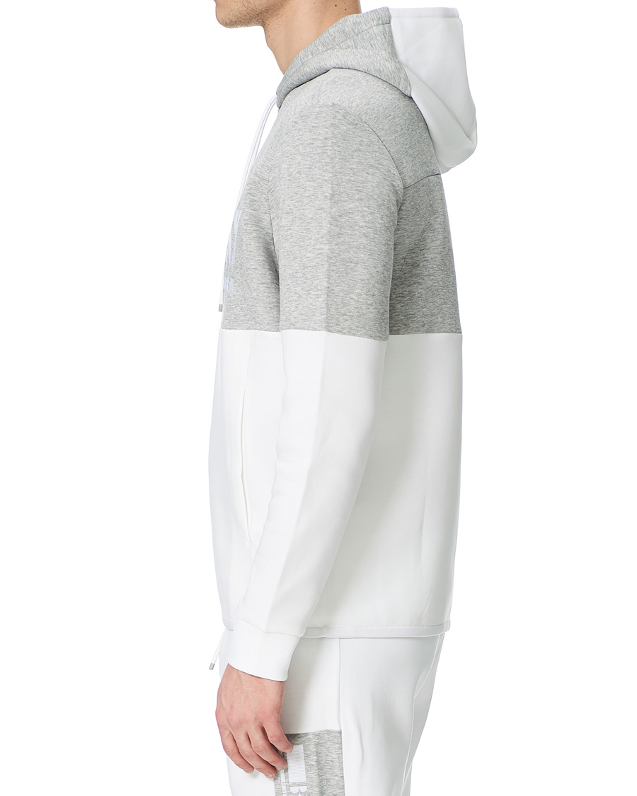 Herre | Gensere | BOSS GREEN | BOSS Athleisure Soody Block Hoodie Grey/White