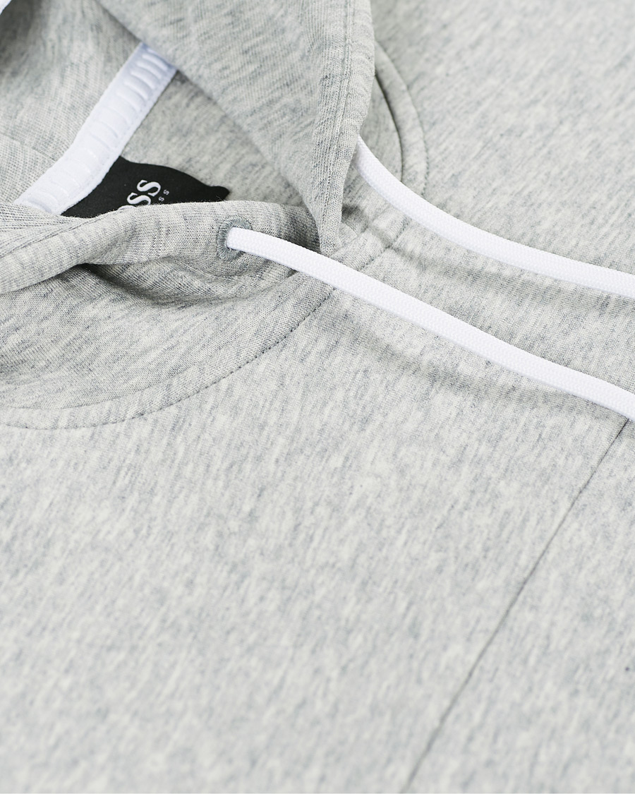 Herre | Gensere | BOSS GREEN | BOSS Athleisure Soody Block Hoodie Grey/White