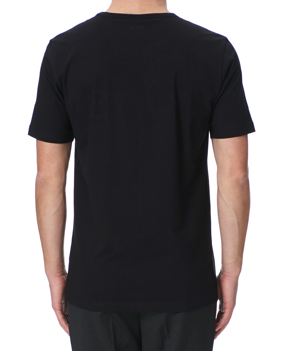 Herre | T-Shirts | BOSS GREEN | BOSS Athleisure Diamond Logo Crew Neck Tee Black