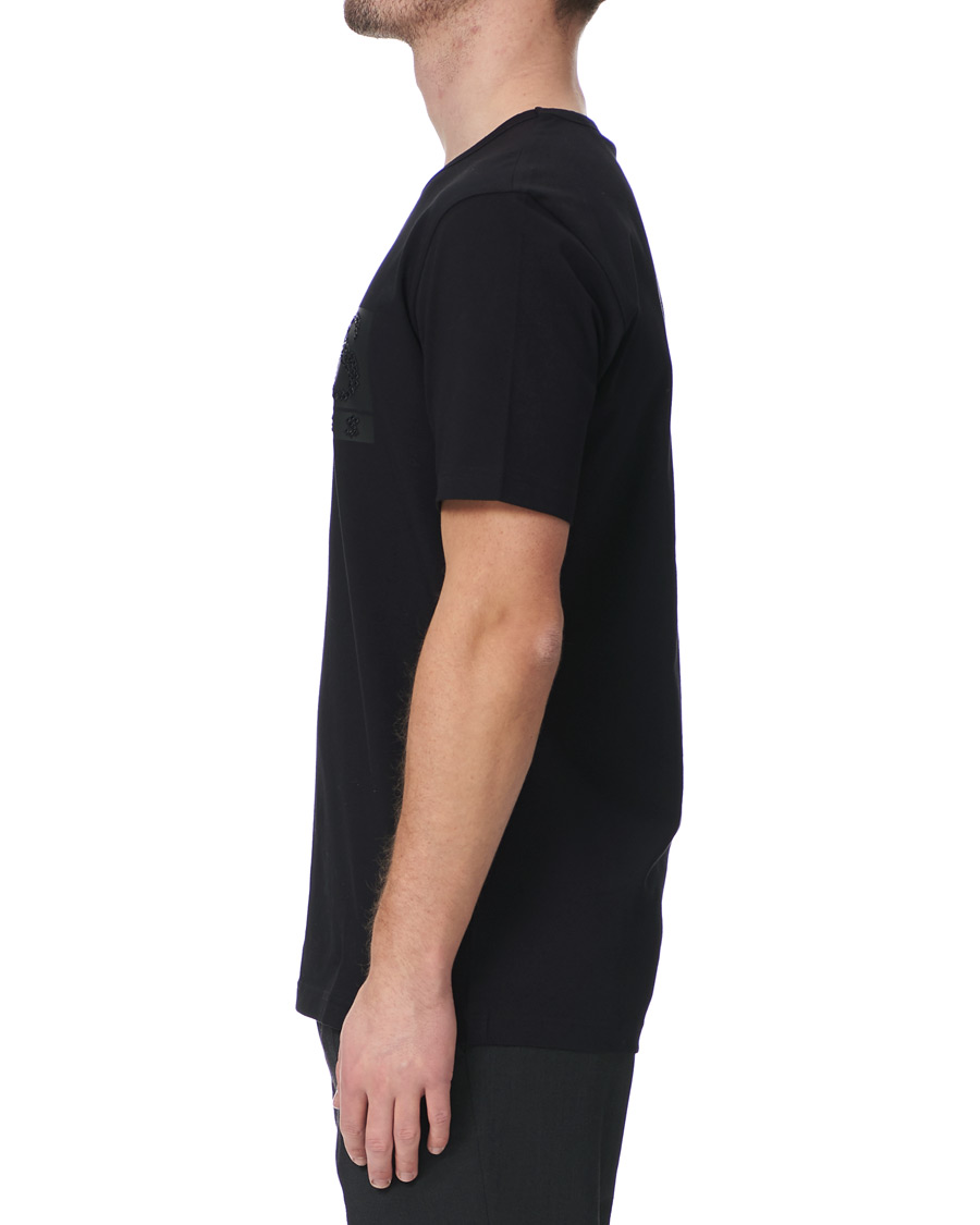 Herre | T-Shirts | BOSS GREEN | BOSS Athleisure Diamond Logo Crew Neck Tee Black