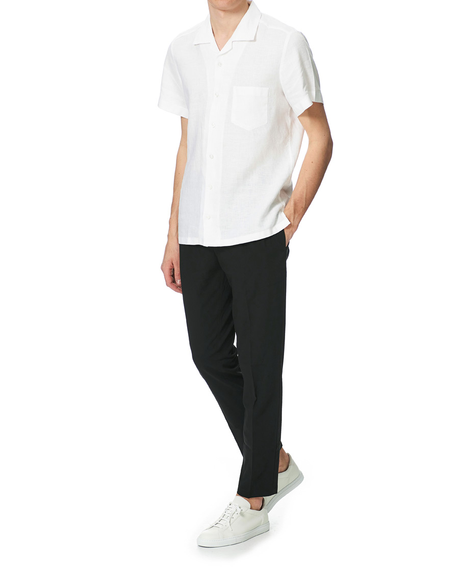 Herre | Skjorter | BOSS ORANGE | BOSS Casual Rhythm Camp Collar Short Sleeve Shirt White