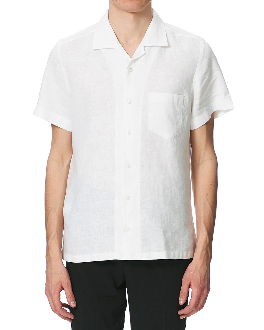 Herre | Skjorter | BOSS ORANGE | BOSS Casual Rhythm Camp Collar Short Sleeve Shirt White