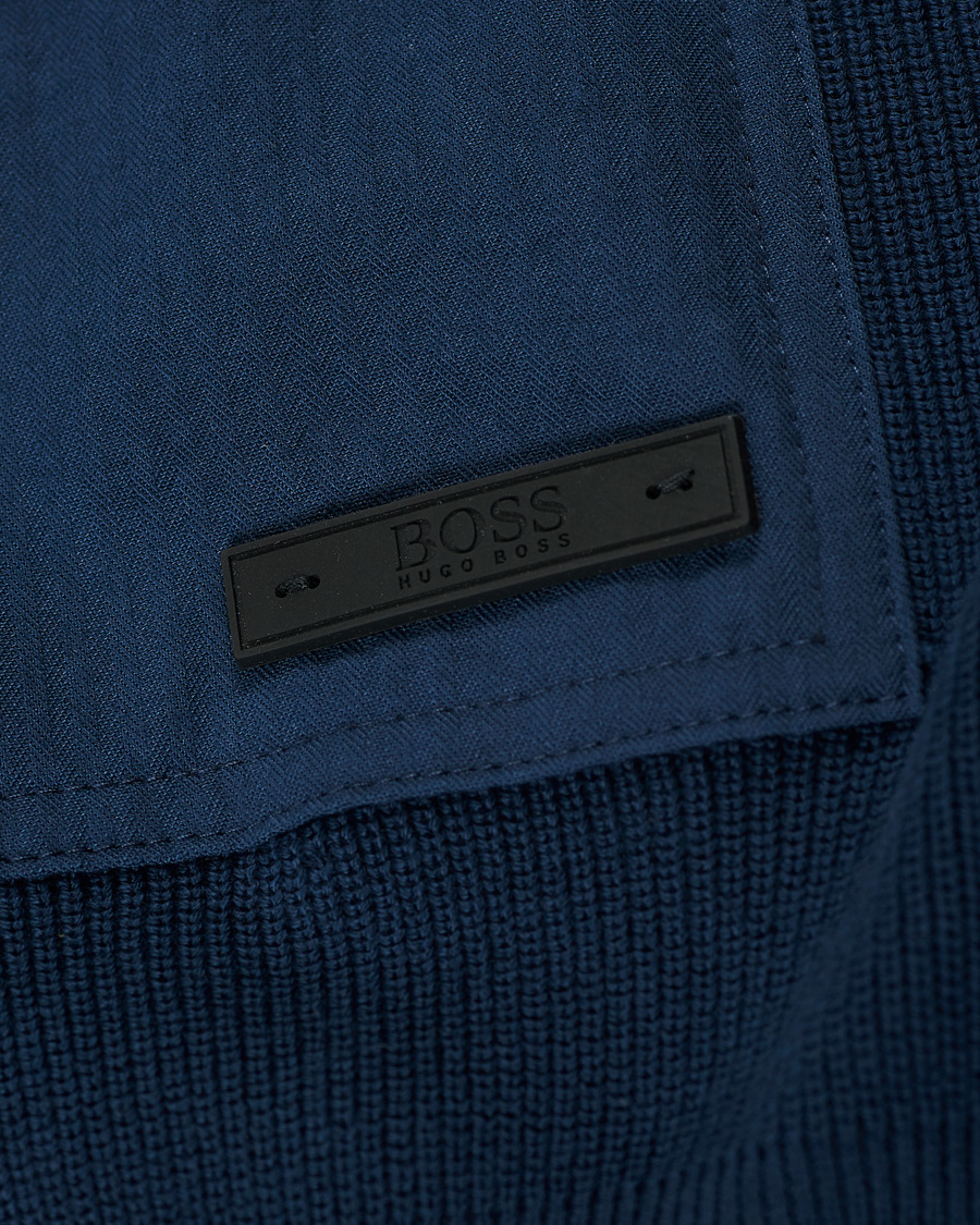Herre | Gensere | BOSS ORANGE | BOSS Casual Kardione Knitted Cardigan Dark Blue