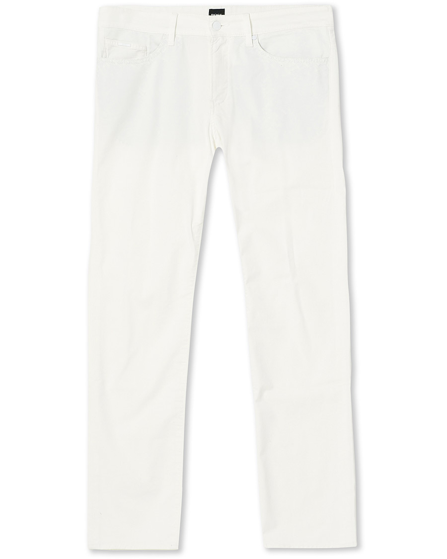 Herre | Bukser | BOSS BLACK | BOSS Delaware 5-Pocket Pants Open White