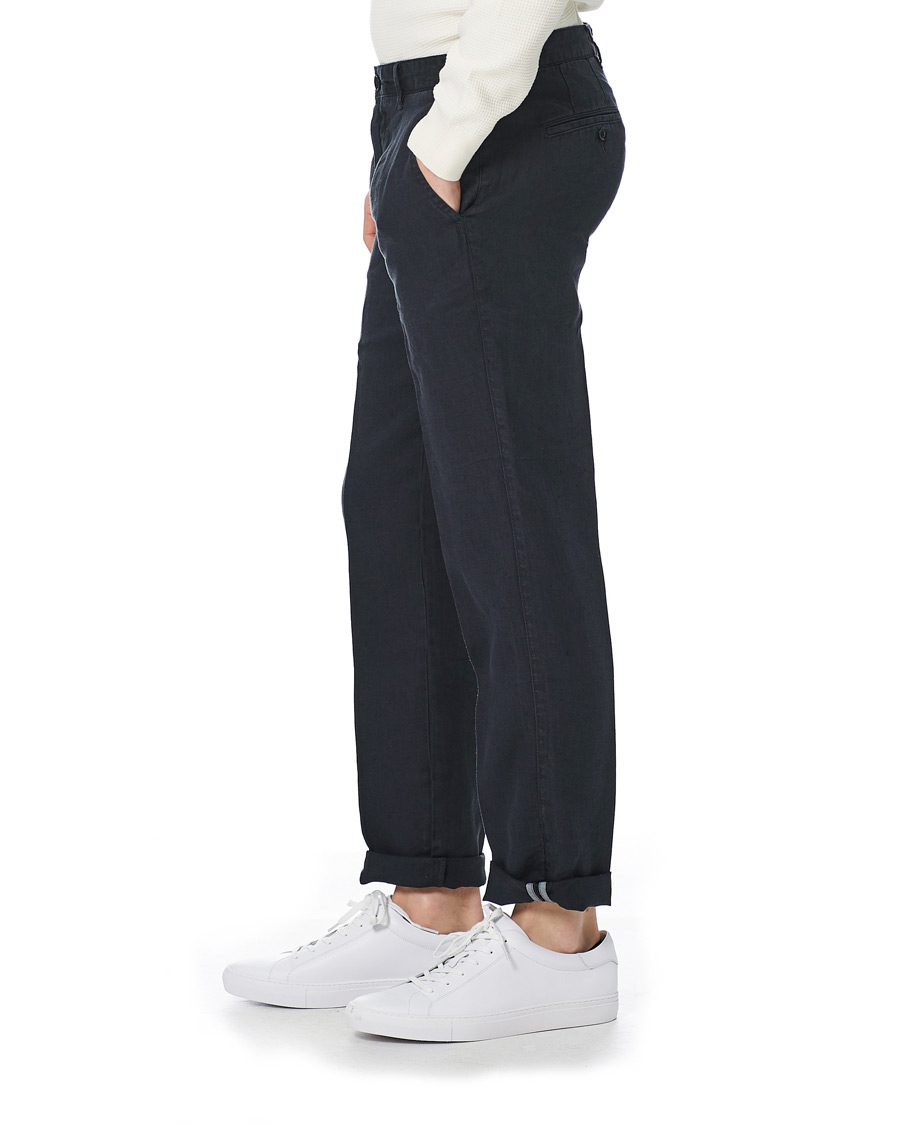 Herre | Bukser | BOSS BLACK | BOSS Crigan Linen Pants Dark Blue