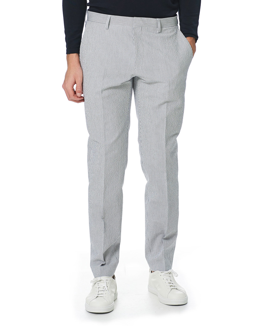 Herre | Dresser | BOSS BLACK | BOSS Helford/Gander3 Seersucker Suit Open Grey