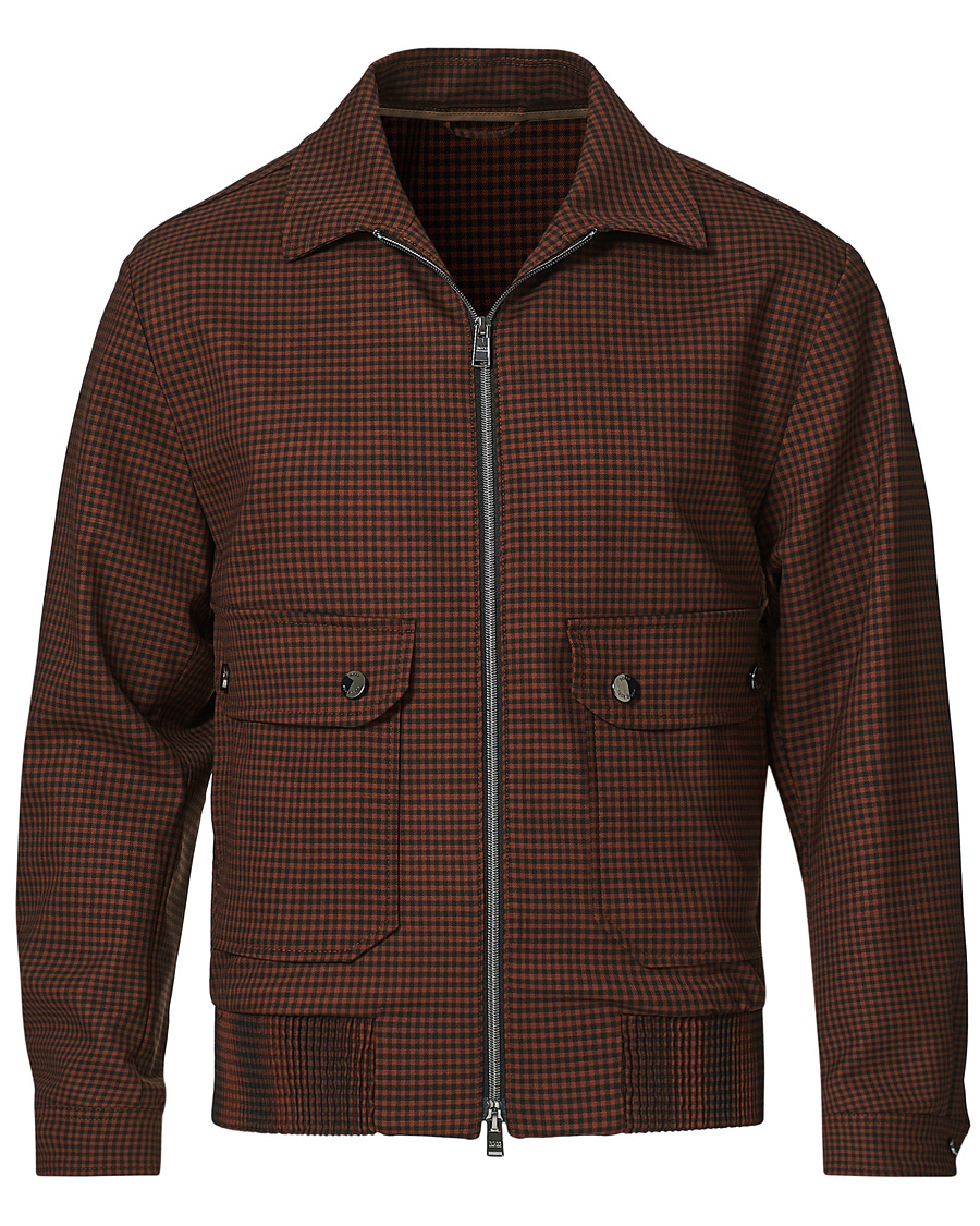 Herre | Jakker | BOSS BLACK | BOSS Narten Houndstooth Jacket Rust