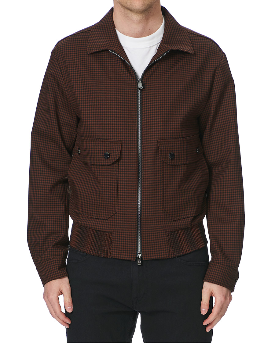 Herre | Jakker | BOSS BLACK | BOSS Narten Houndstooth Jacket Rust