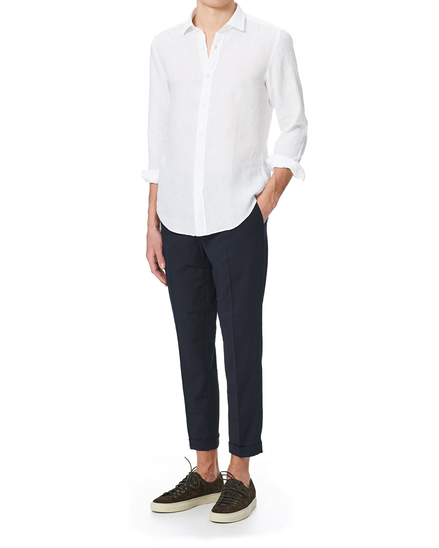 Herre | Skjorter | BOSS BLACK | BOSS Joy Linen Shirt White
