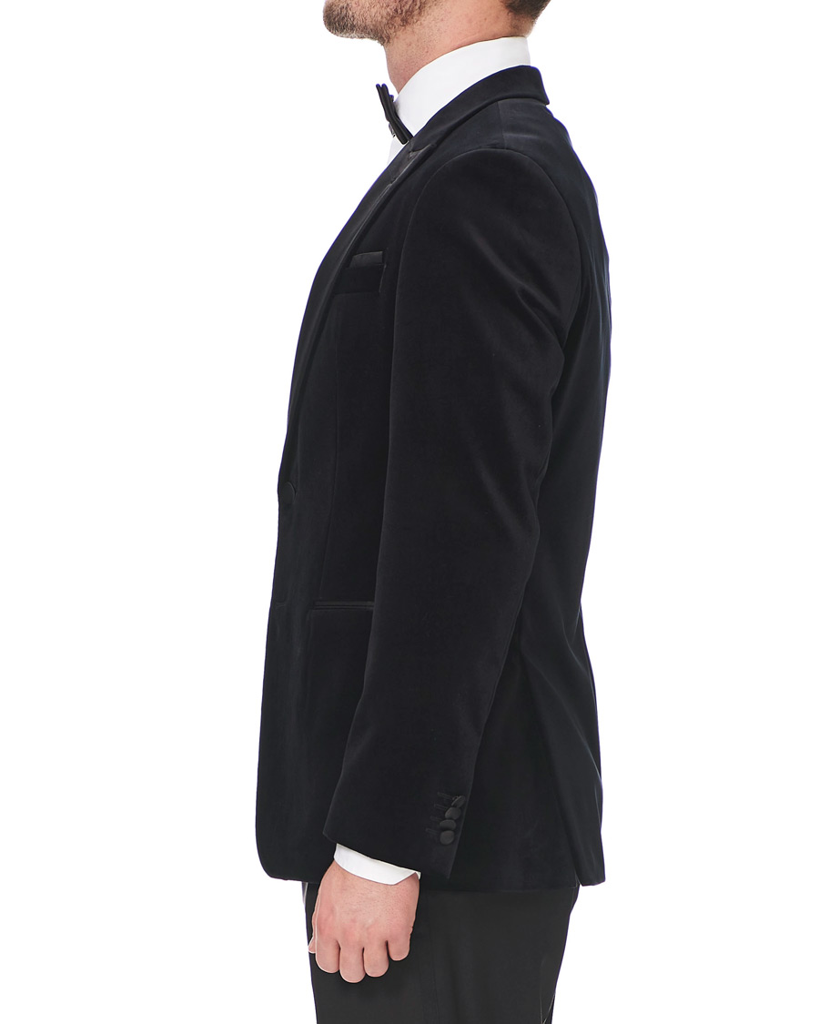 Herre | Dressjakker | BOSS BLACK | BOSS Helward Velvet Smoking Jacket Black