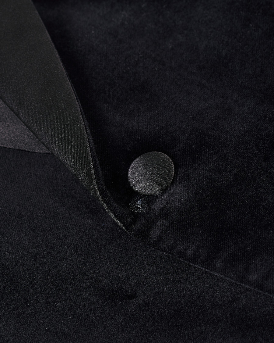 Herre | Dressjakker | BOSS BLACK | BOSS Helward Velvet Smoking Jacket Black