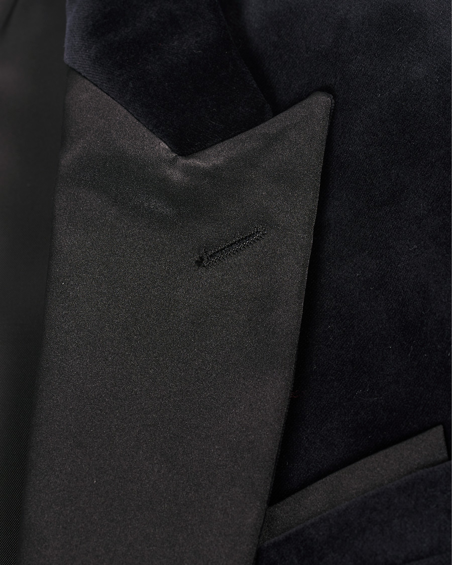 Herre | Dressjakker | BOSS BLACK | BOSS Helward Velvet Smoking Jacket Black
