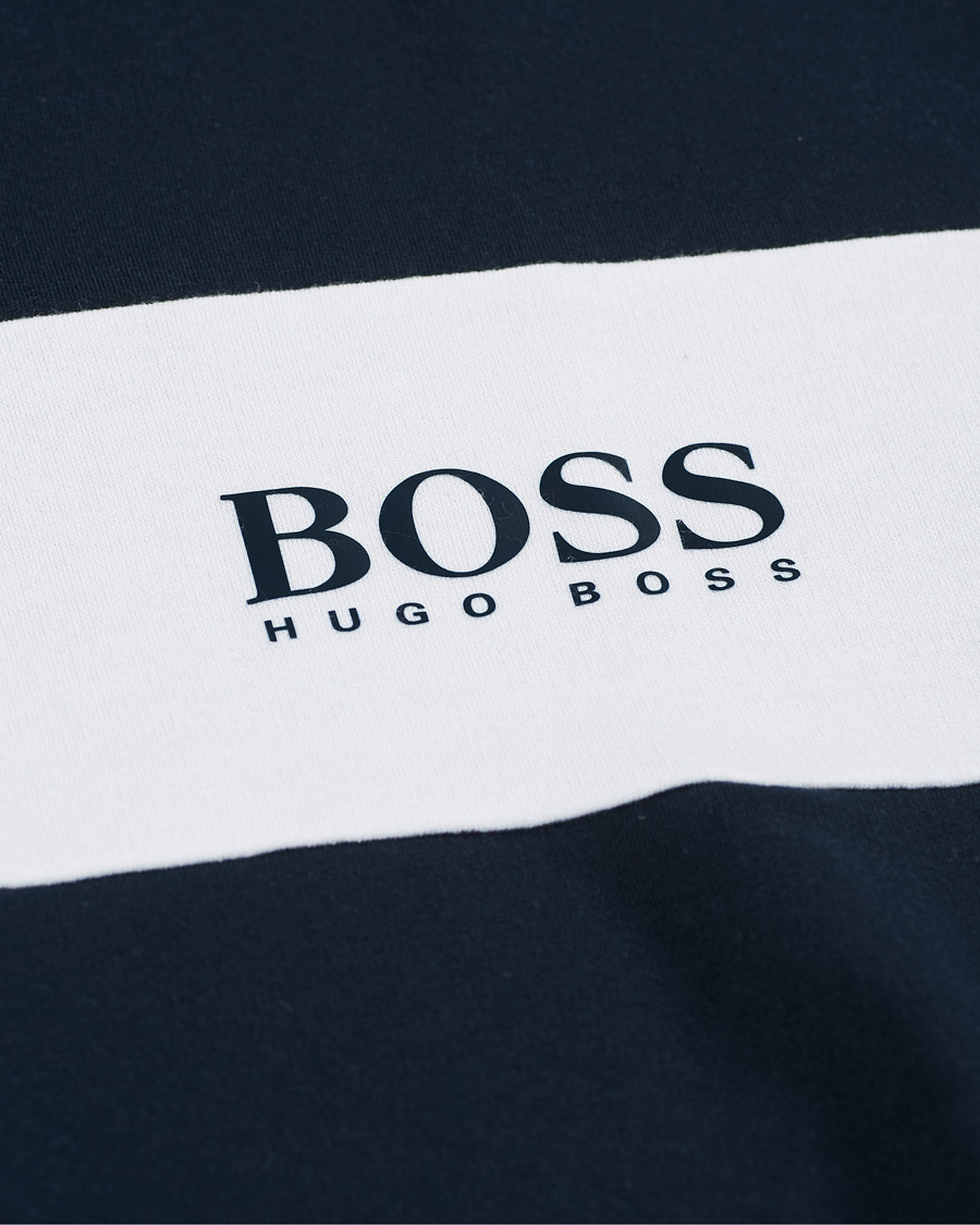 Herre | Gensere | BOSS BLACK | BOSS Full Zip Hoodie Jacket Dark Blue