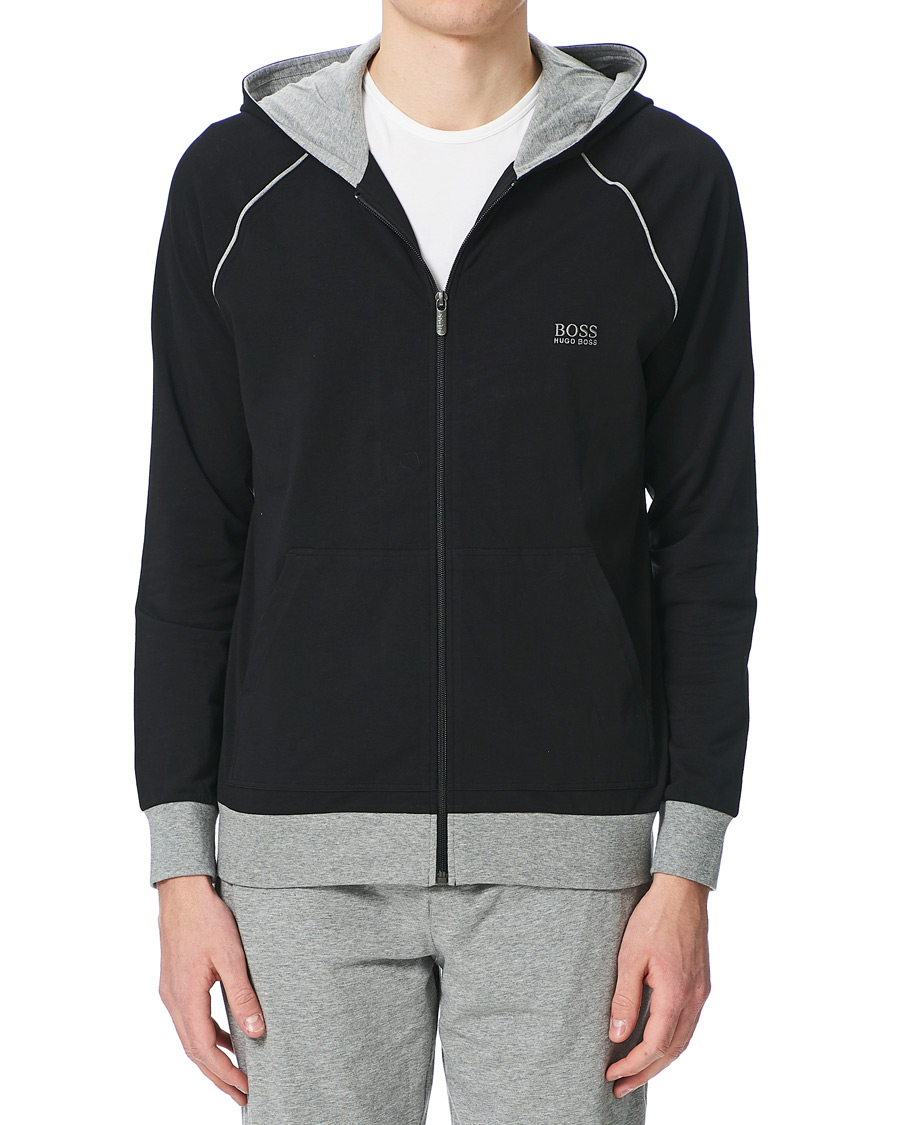 Herre | Gensere | BOSS BLACK | BOSS Mix & Match Full Zip Hoodie Black