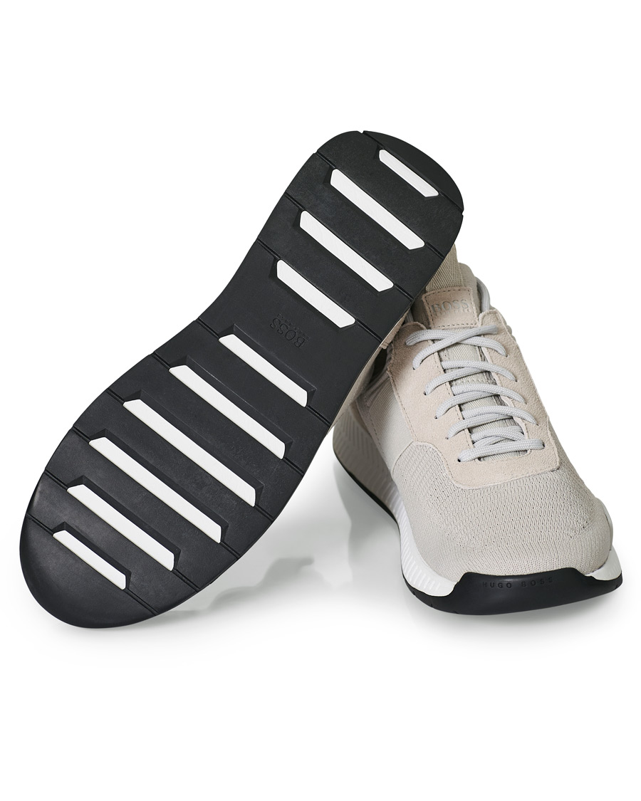 Herre | BOSS Titanium Mesh Running Sneaker Light Beige | BOSS BLACK | BOSS Titanium Mesh Running Sneaker Light Beige