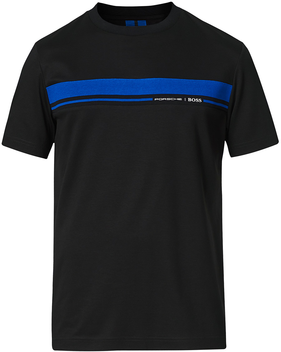 Herre | T-Shirts | BOSS BLACK | BOSS Porsche Capsule Tiburt Crew Neck Tee Black