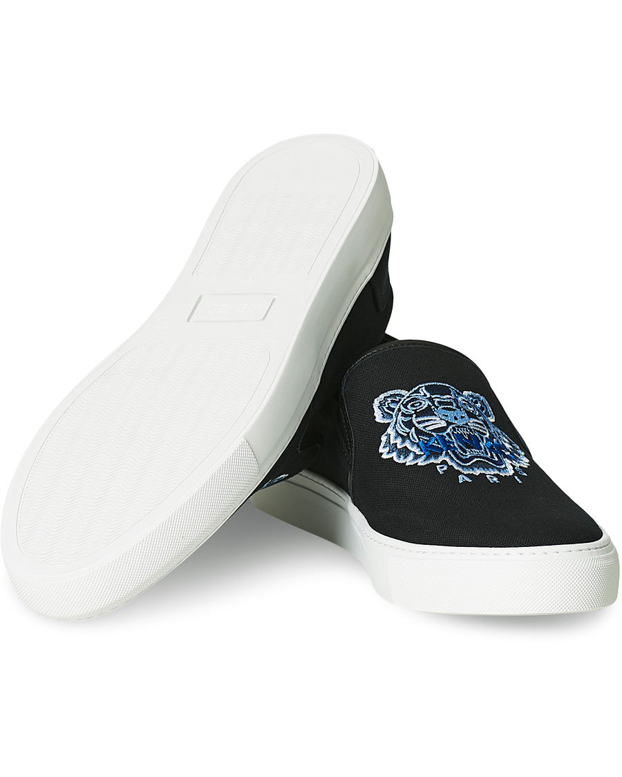 Herre | KENZO Tiger Slip On Sneaker Black | KENZO | Tiger Slip On Sneaker Black