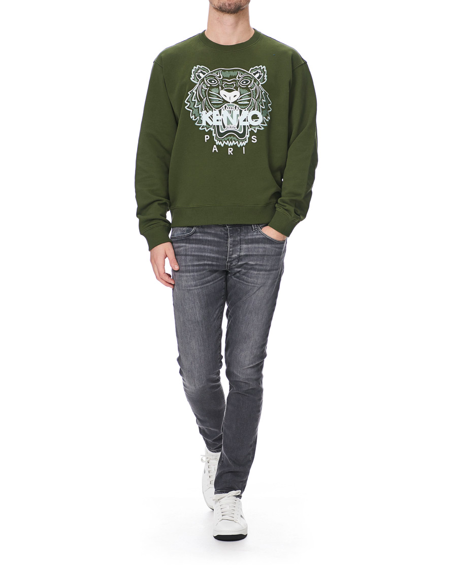 Herre | Gensere | KENZO | Tiger Crew Neck Sweatshirt Dark Khaki