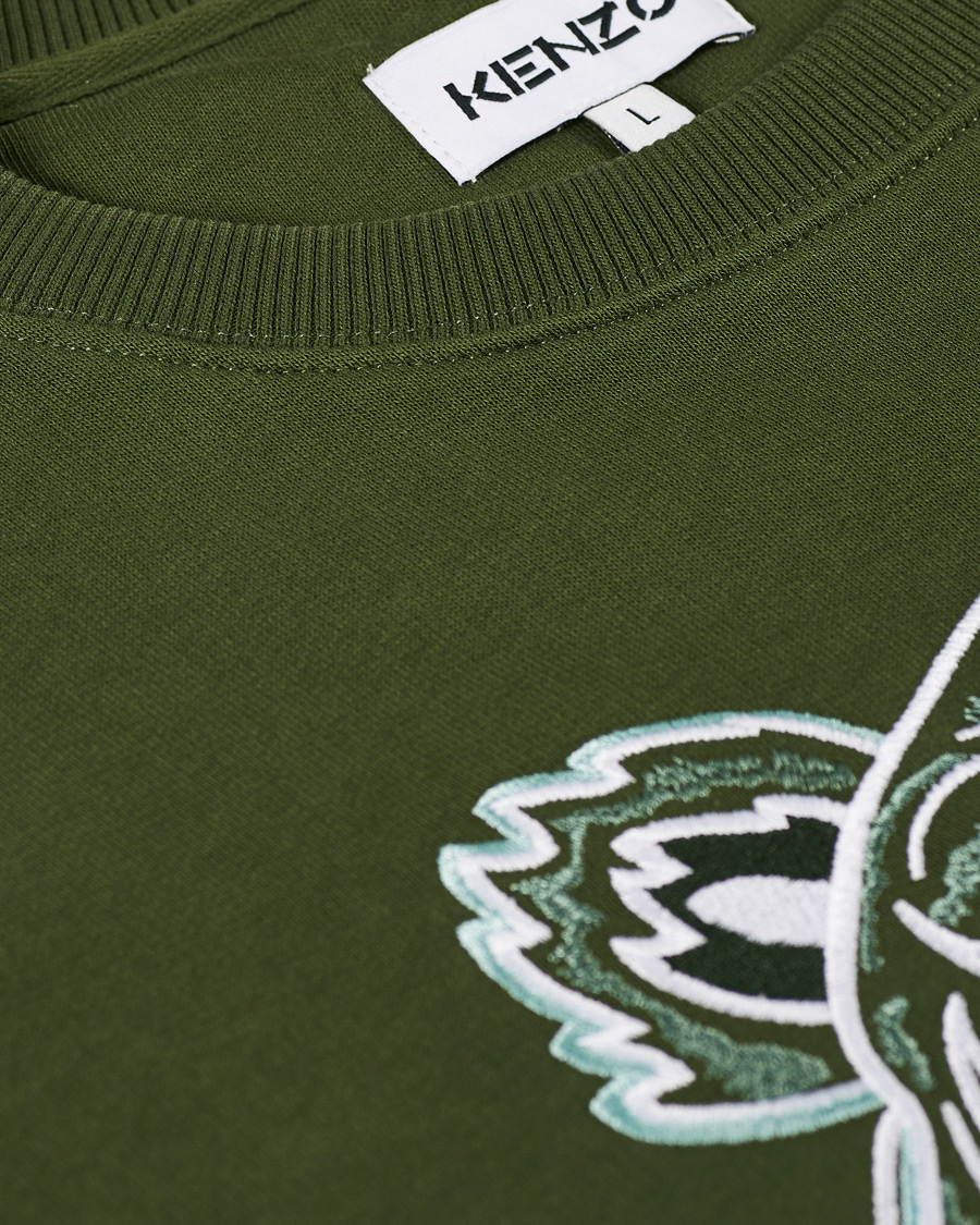 Herre | Gensere | KENZO | Tiger Crew Neck Sweatshirt Dark Khaki
