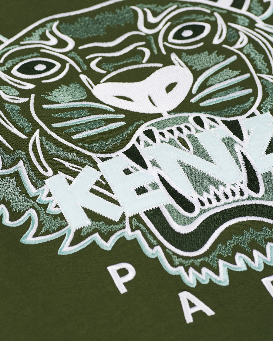 Herre | Gensere | KENZO | Tiger Crew Neck Sweatshirt Dark Khaki