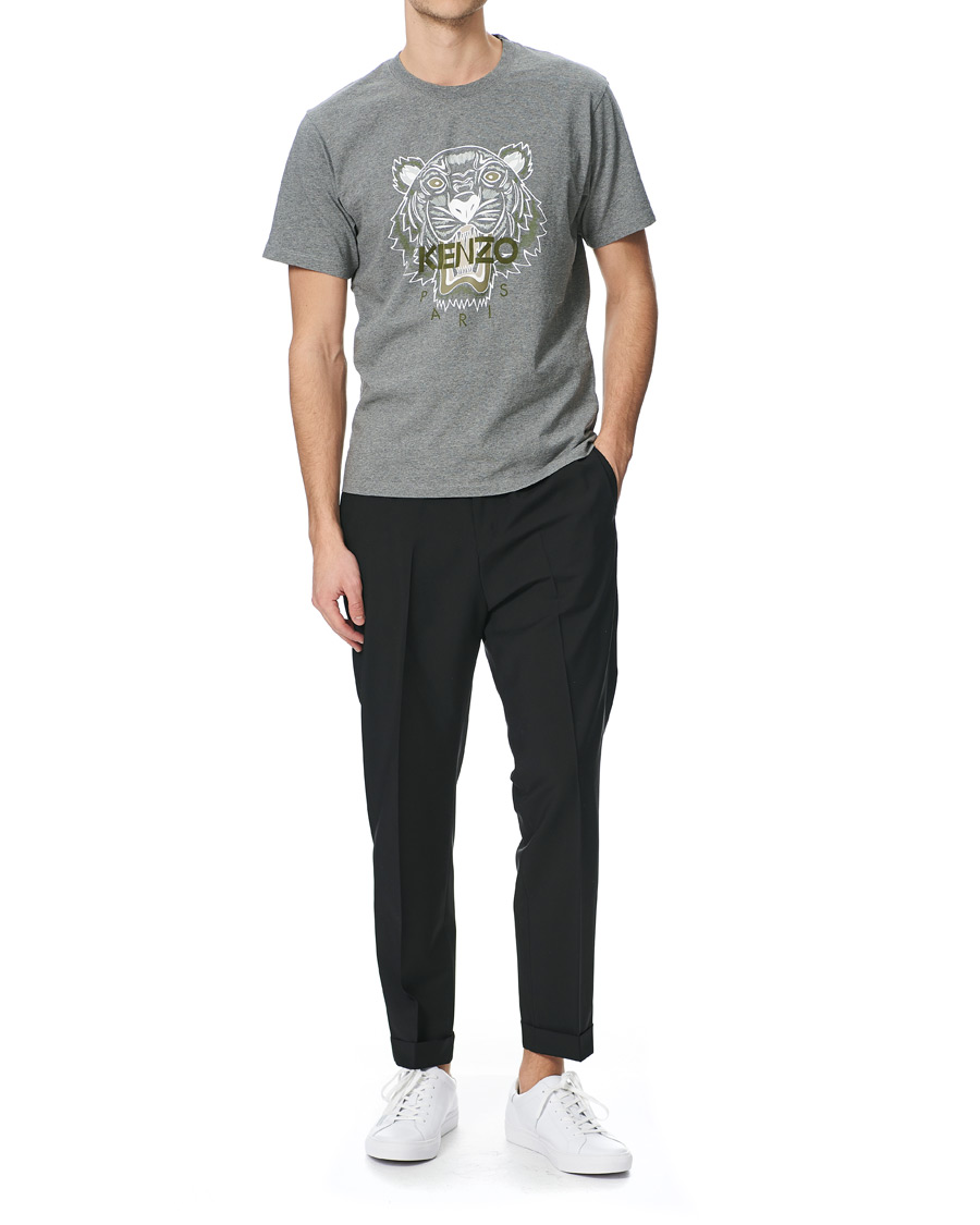 Herre | T-Shirts | KENZO | Tiger Crew Neck Tee Dove Grey
