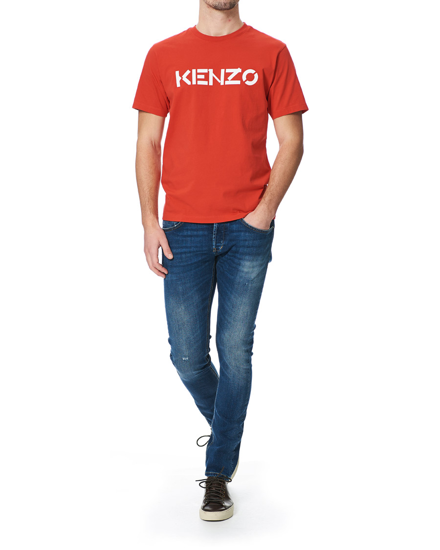 Herre | T-Shirts | KENZO | Logo Classic Crew Neck Tee Medium Red