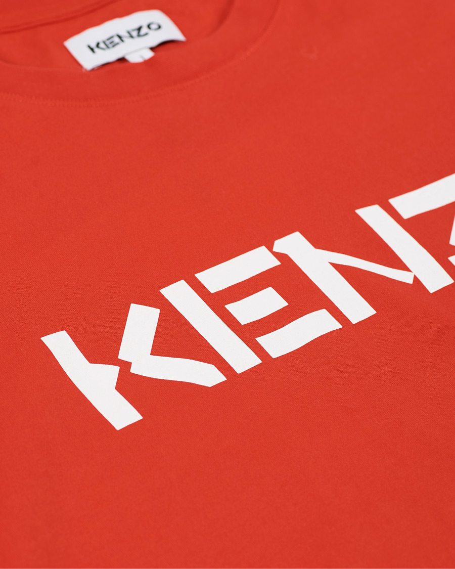 Herre | T-Shirts | KENZO | Logo Classic Crew Neck Tee Medium Red