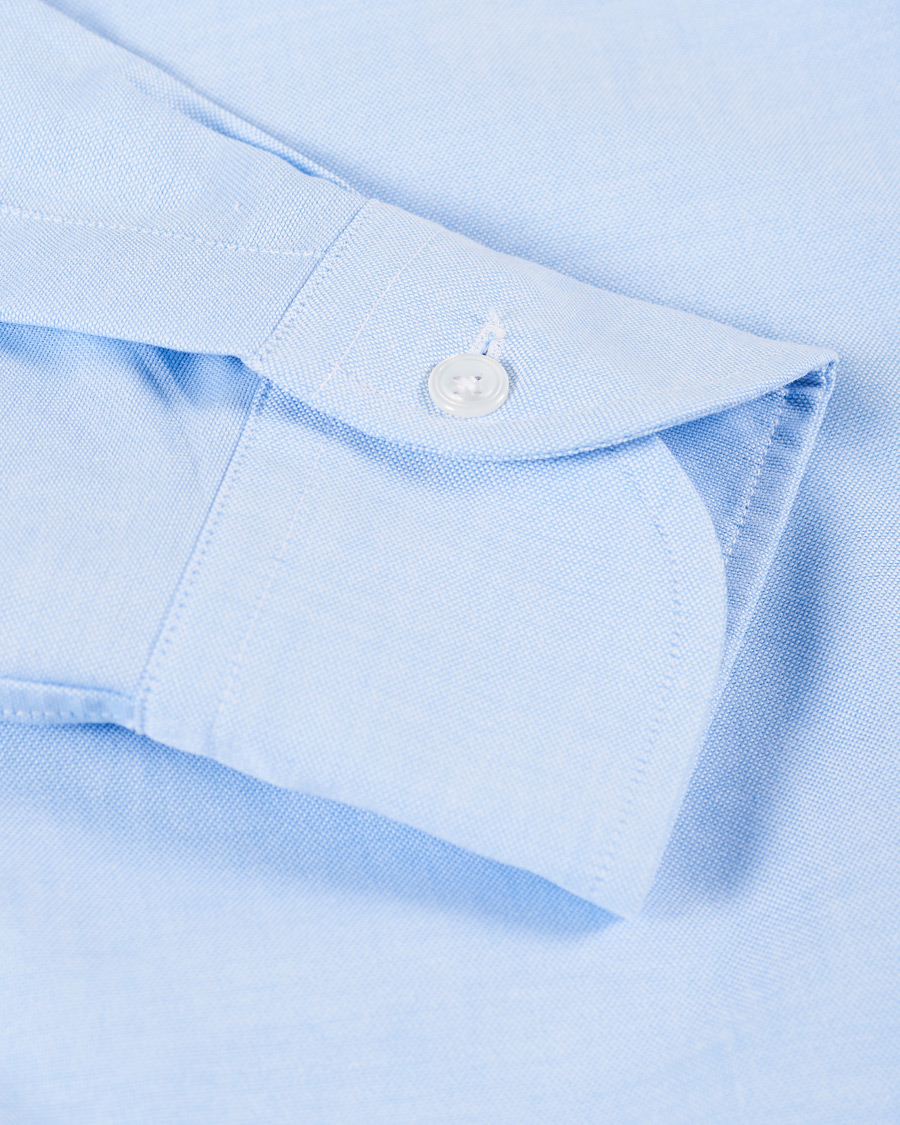Herre | Skjorter | Drake's | Oxford Button Down Shirt Sky