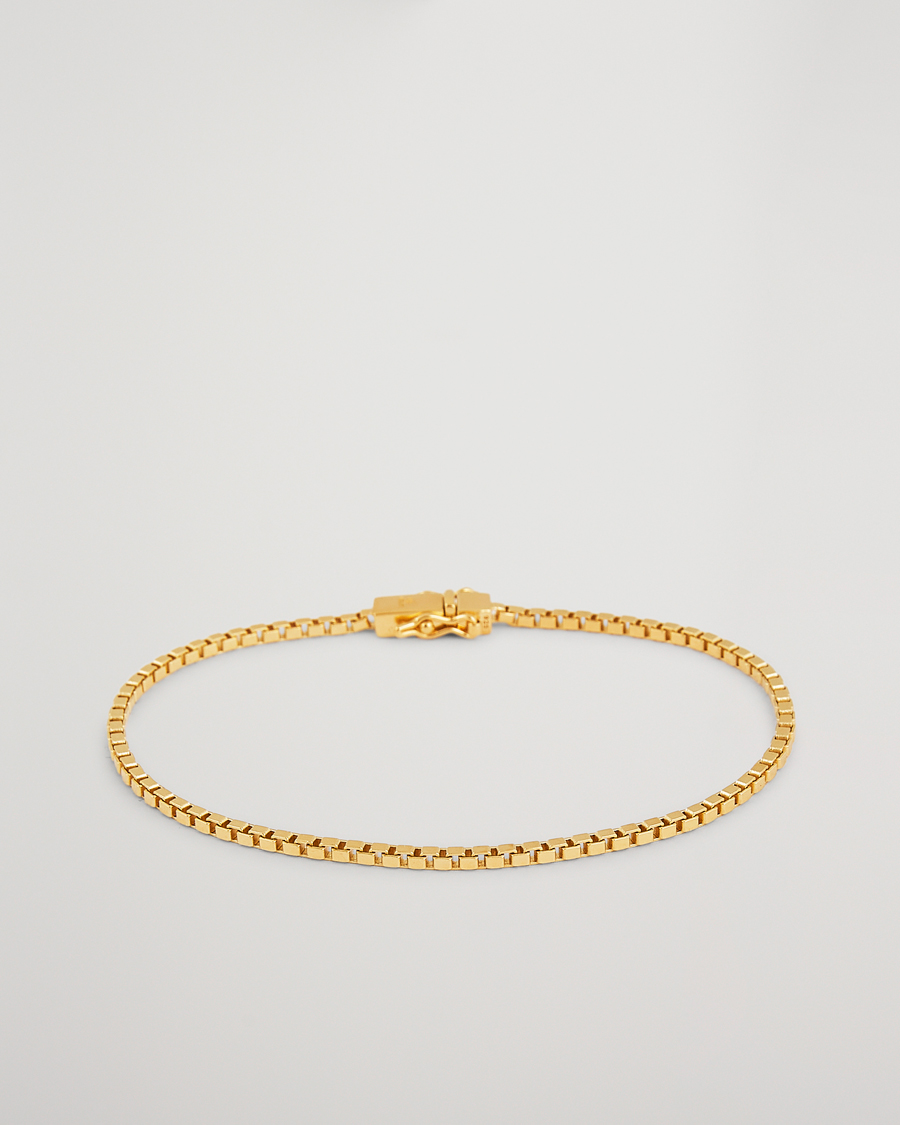 Herre | Tom Wood Square Bracelet Gold | Tom Wood | Square Bracelet Gold