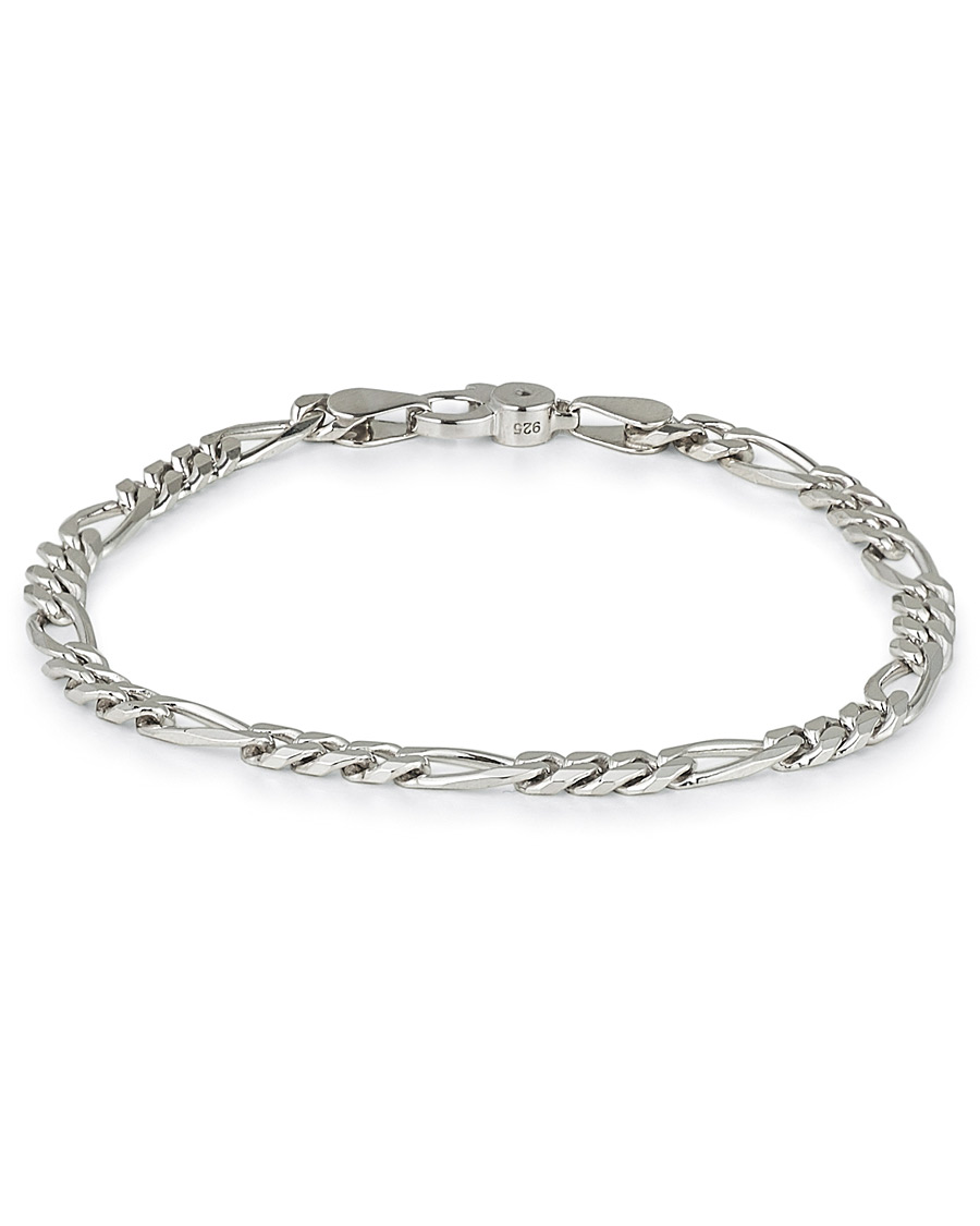 Herre | Tom Wood Figaro Thick Bracelet Silver | Tom Wood | Figaro Thick Bracelet Silver