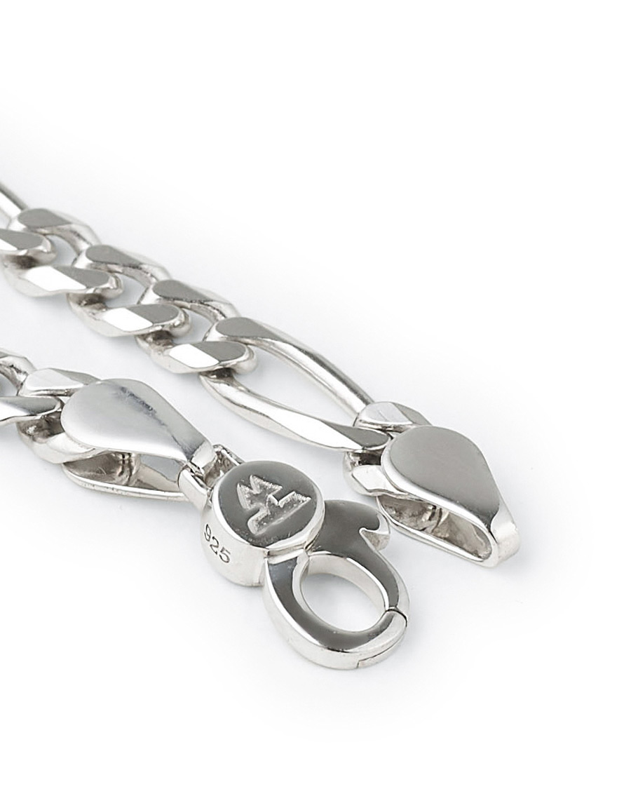 Herre | Tom Wood Figaro Thick Bracelet Silver | Tom Wood | Figaro Thick Bracelet Silver
