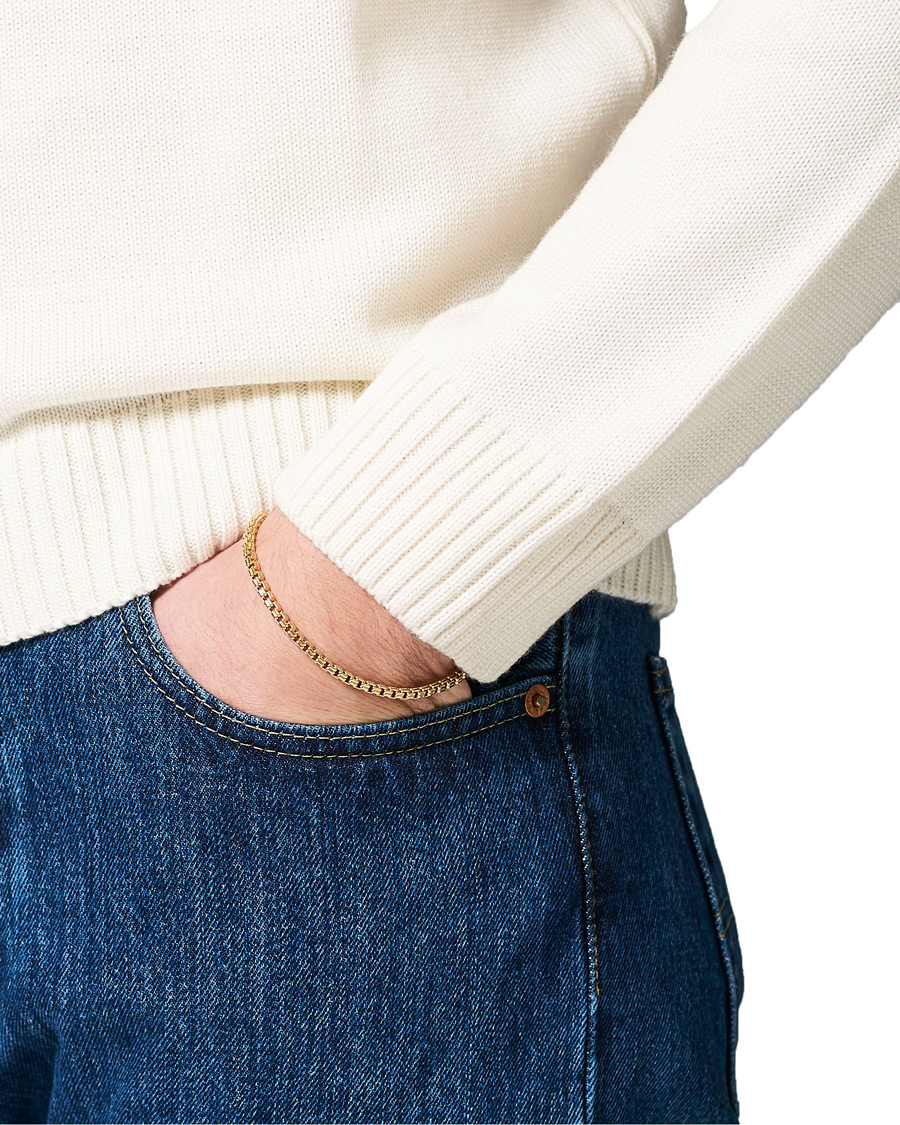 Herre | Tom Wood Venetian Bracelet Double M Bracelet Gold | Tom Wood | Venetian Bracelet Double M Bracelet Gold