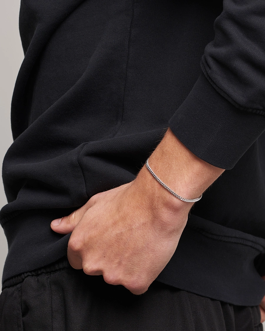 Herre | New Nordics | Tom Wood | Curb Bracelet M Silver