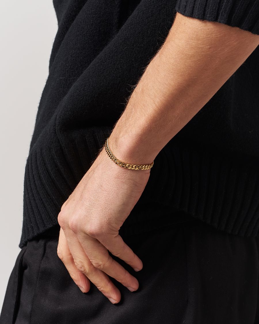 Herre |  | Tom Wood | Curb Bracelet L Gold