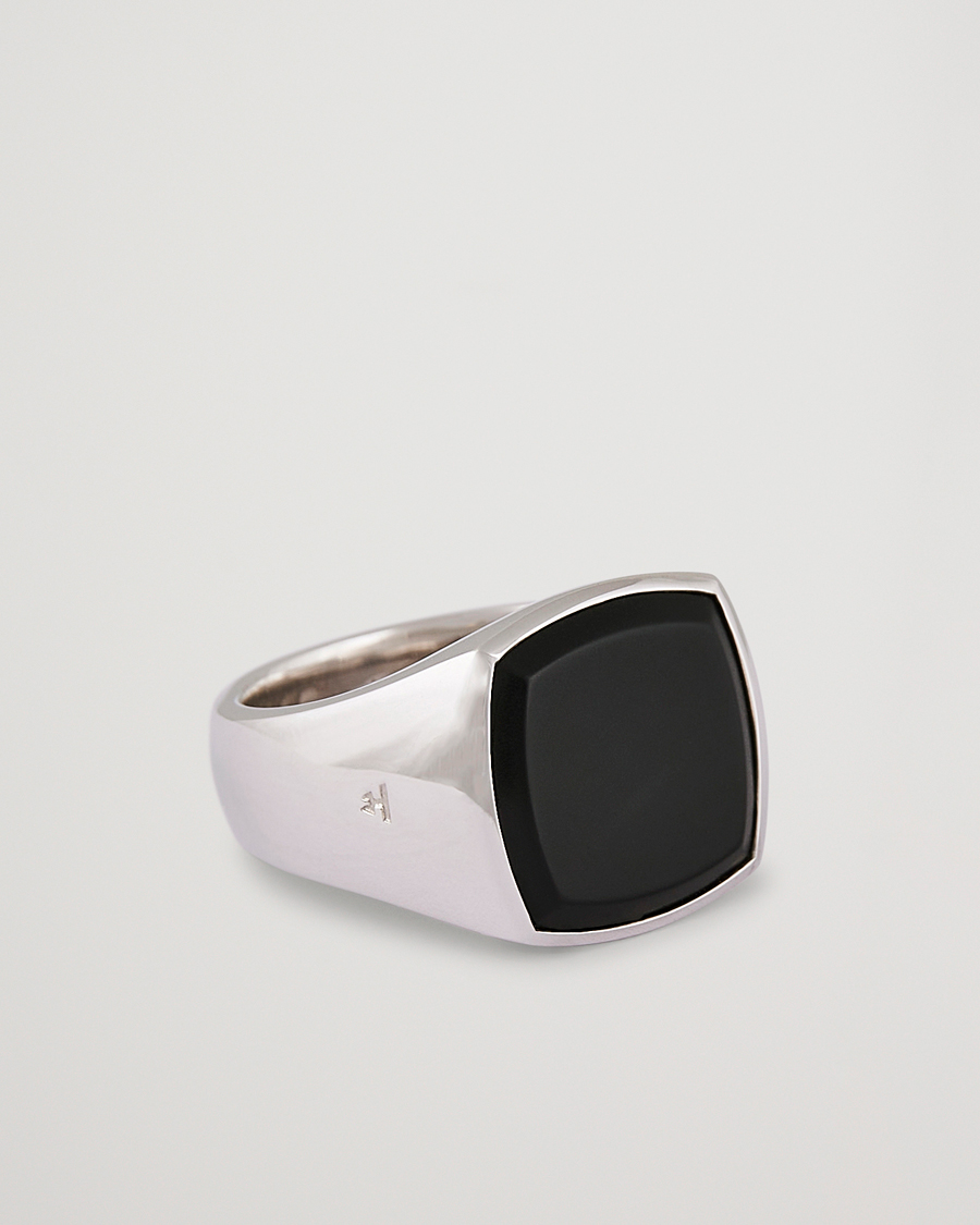 Herre | Smykker | Tom Wood | Cushion Black Onyx Ring Silver