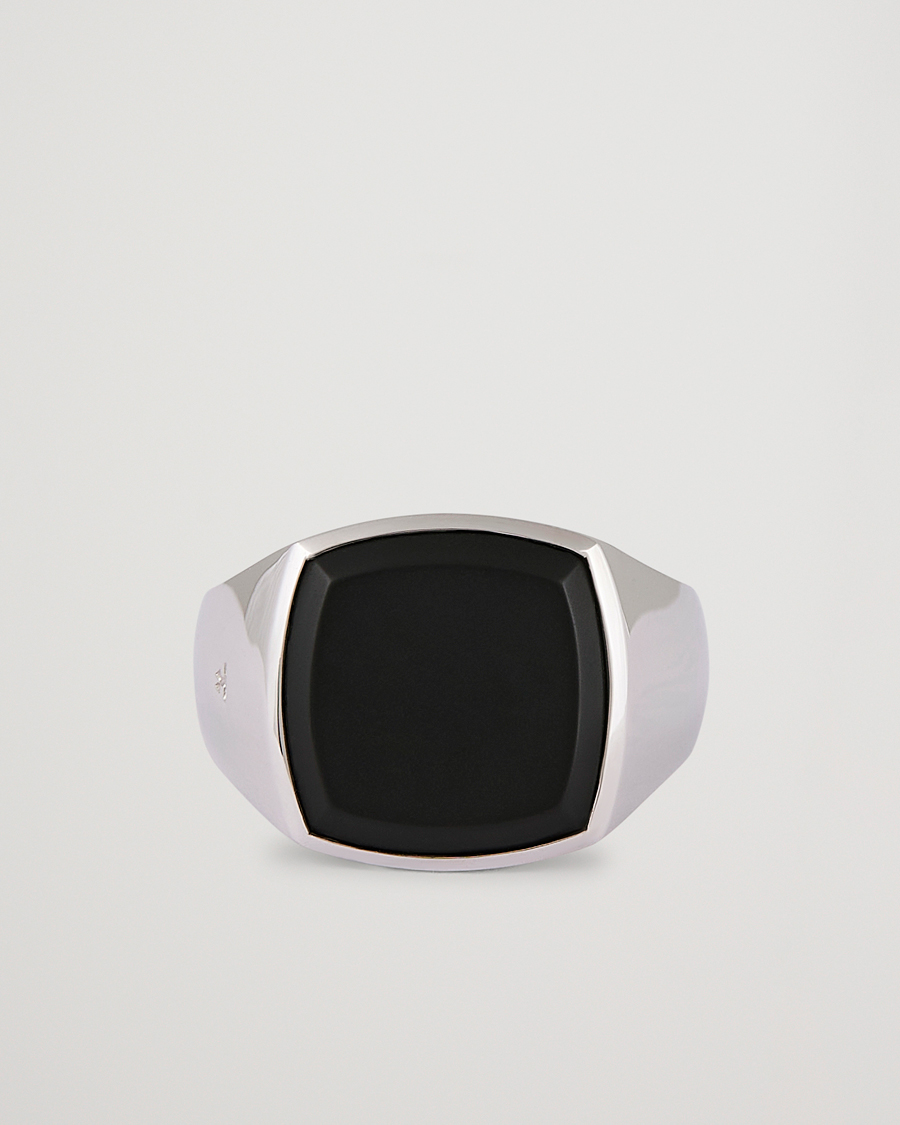 Herre | Smykker | Tom Wood | Cushion Black Onyx Ring Silver