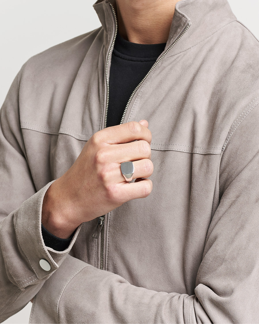 Herre | Ringer | Tom Wood | Cushion Polished Ring Silver