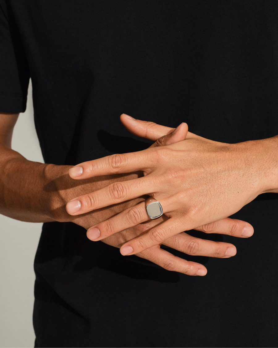Herre | Smykker | Tom Wood | Cushion Polished Ring Silver