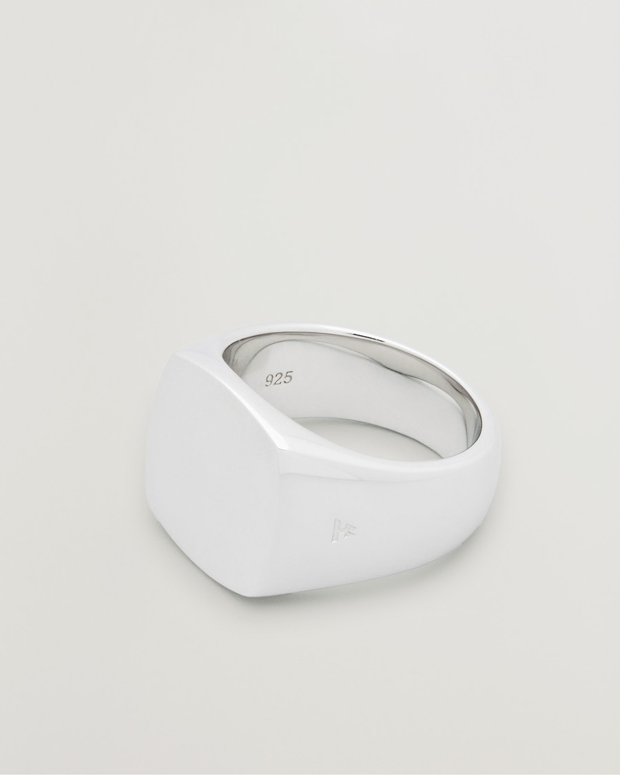 Herre | Smykker | Tom Wood | Cushion Polished Ring Silver
