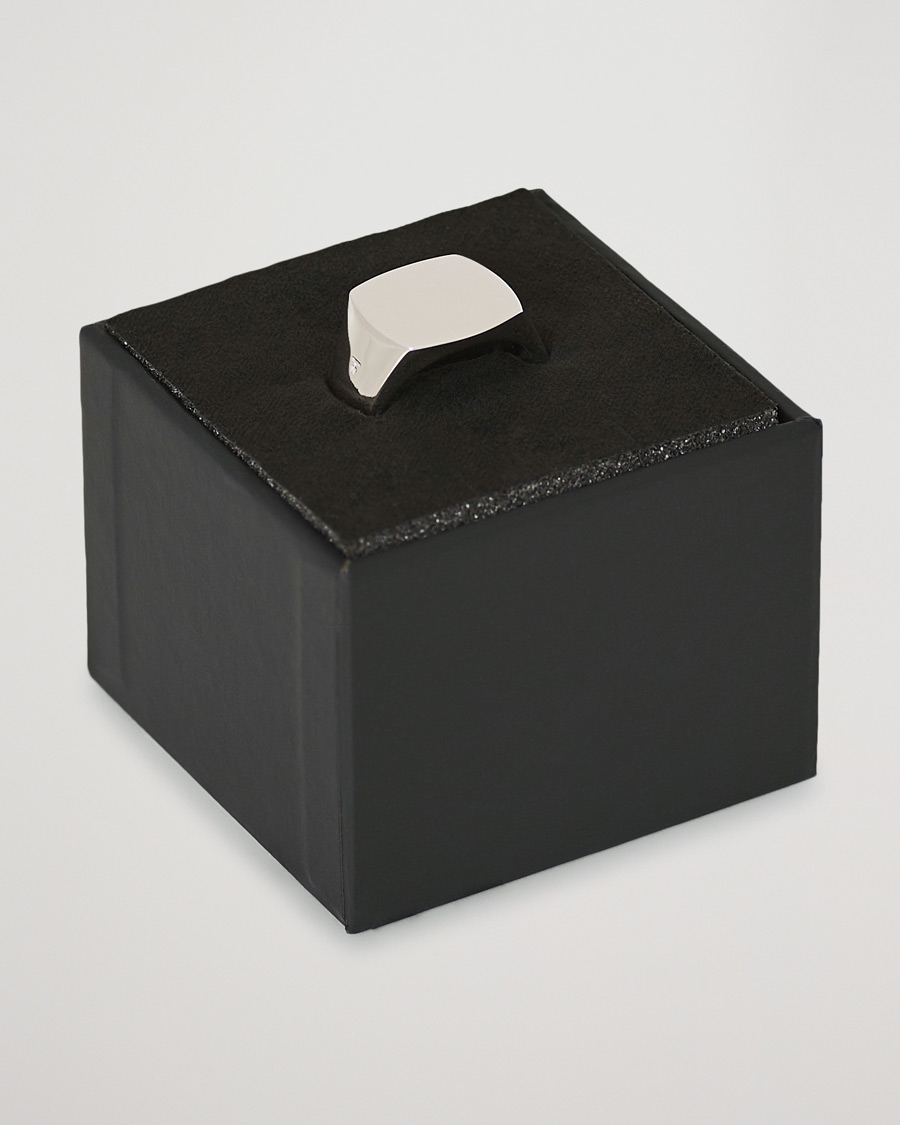 Herre | Smykker | Tom Wood | Cushion Polished Ring Silver